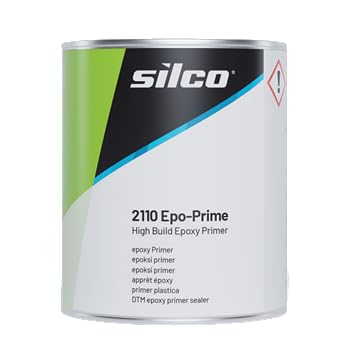INTERMIX SUPPLIES Silco 2110 EPO High Build Epoxy Primer & 2130 Hardener Combo – Exceptional Filling Power, Chemical Resistance, and Versatile Application for Superior Surface Preparation, Grey