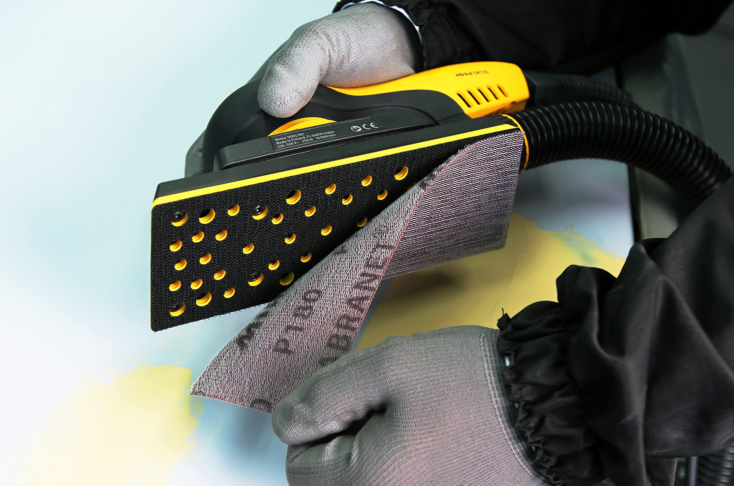 Mirka Abranet net sandpaper strips 70 x 198 mm Grip / 50 pcs/for sanding wood, filler, varnish, plastic