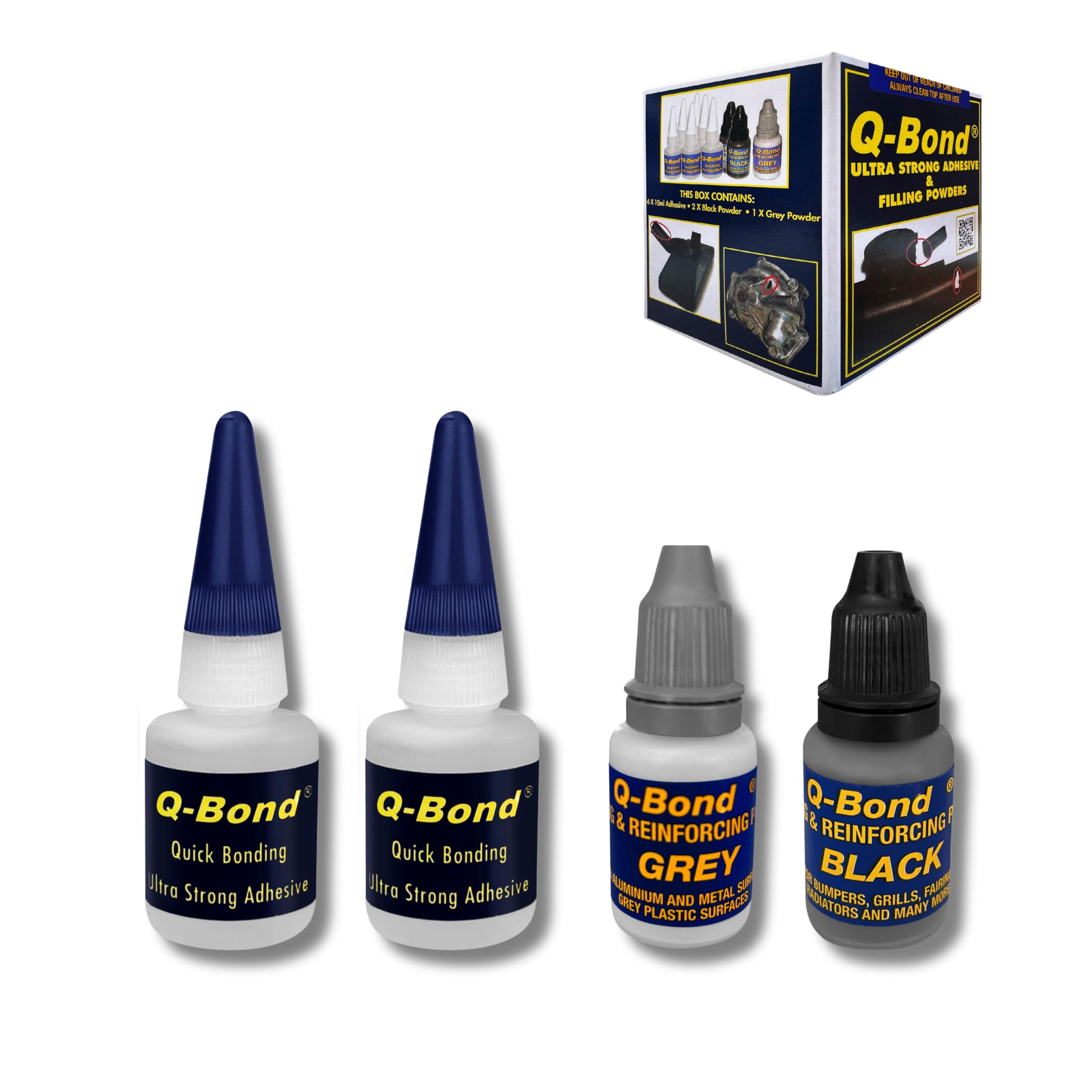 Q-Bond QB2 Ultra Strong Adhesive Repair Kit