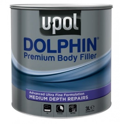 UPOL Dolphin Medium premium body filler for repairs Blue 3L
