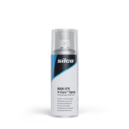 Silco 2k aerosol 9006 Fast-Drying UHS Clear Coat – High Gloss, Exceptional Gloss Retention, Easy Application, Excellent Leveling, High Durability & Yellowing Resistance – 400ml