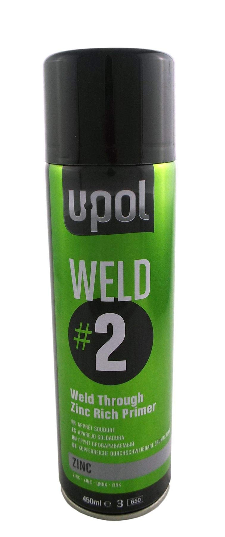 U-POL WELD#2 - Weld-Through Zinc Rich Primer 450ml aerosol Zinc