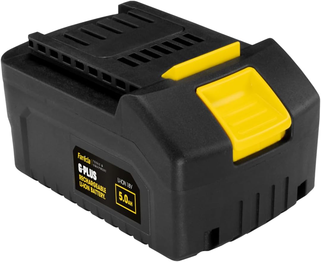 Farécla G Plus Rechargeable Li-Ion Battery Pack (GPT150) - 18V 5.0Ah with Charge Indicator - For Cordless Rotary (GPT050) & Dual Action (GPT250) Polishers