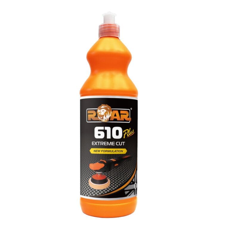 ROAR 610 Extreme Plus Cut Compound 1L – Fast Cutting & Polishing Solution, No Die-Back, Economical, Removes P1500 Sanding Marks, Medium Grit 220