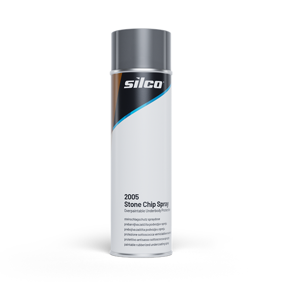 Silco 2005 Stone Chip Spray Aerosol Quick-Drying, Over paintable Underbody Protection, Durable, Elastic & Resistant