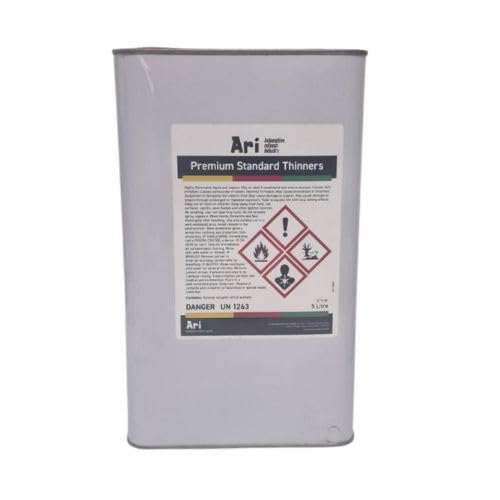 ARI Premium Standard Paint Thinner – 5 Litre | Fast-Drying Cellulose Solvent For Automotive & Industrial Use – Perfect for Lacquers, Primers & Basecoats - For Thinning, Cleaning & Paint Removal