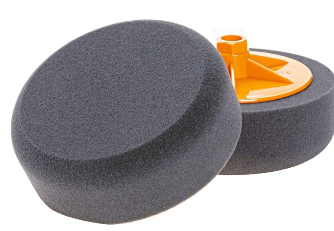 Polishing Black Sponge Head – 150mm Car Buffing & Valeting Soft Mop Pad M14 Thread