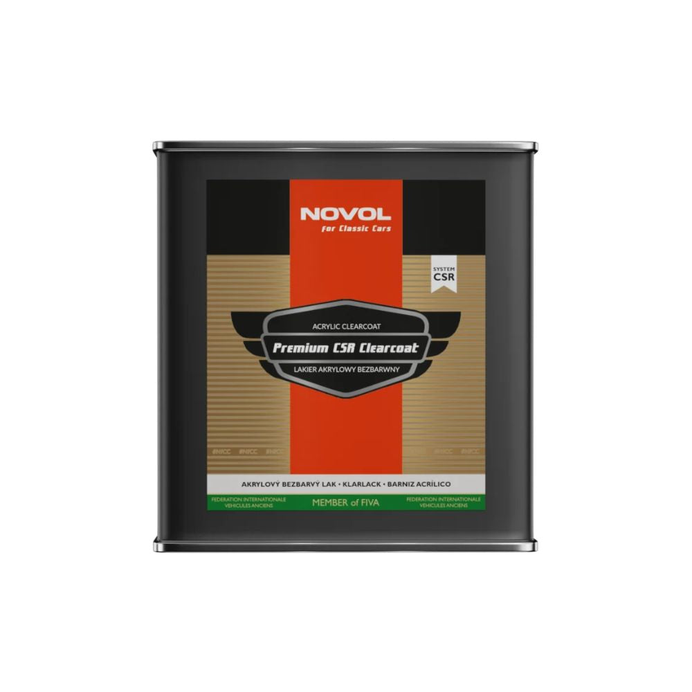 Novol For Classic Car Premium CSR Acrylic Clearcoat Lacquer - 2.5L & Clearcoat Hardener - 840ML, 3:1 Kit