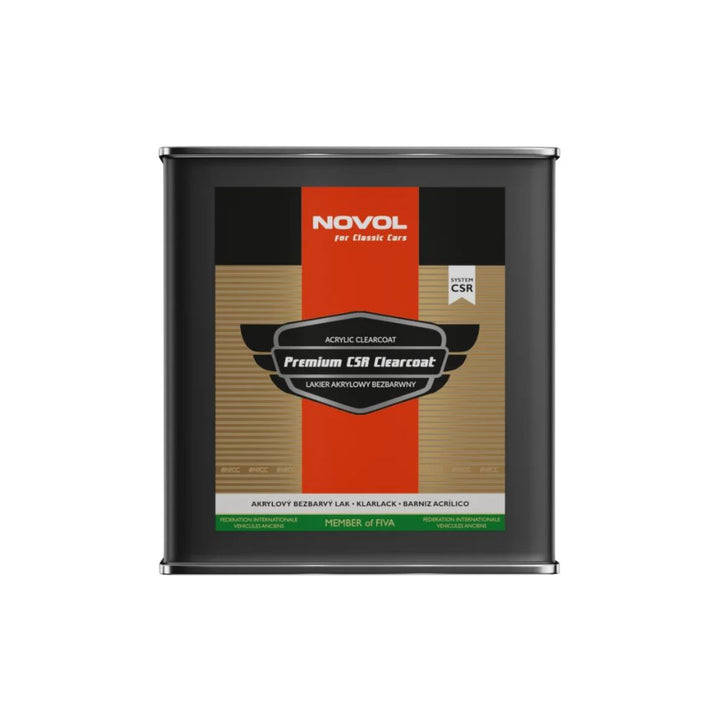 Novol For Classic Car Premium CSR Acrylic Clearcoat Lacquer - 2.5L & Clearcoat Hardener - 840ML, 3:1 Kit