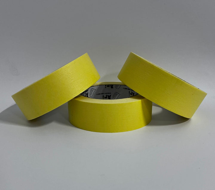 Masking Tape 1.5" / 36mm x 50yds box of 24 rolls for Automotive Painting, Decorating, Walls, Crafts High-Performance No Residue 80°C Heat Resistance Precise Edges & Clean