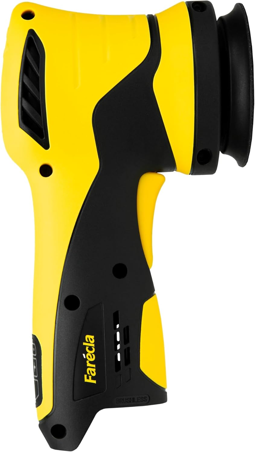 Farécla G Plus Dual Action Mini Polisher, GPT220 Tool Only, Cordless 10.8V DA Machine with 12 mm Throw and 74 mm Backing Plate for Precision Finishing on Small Areas