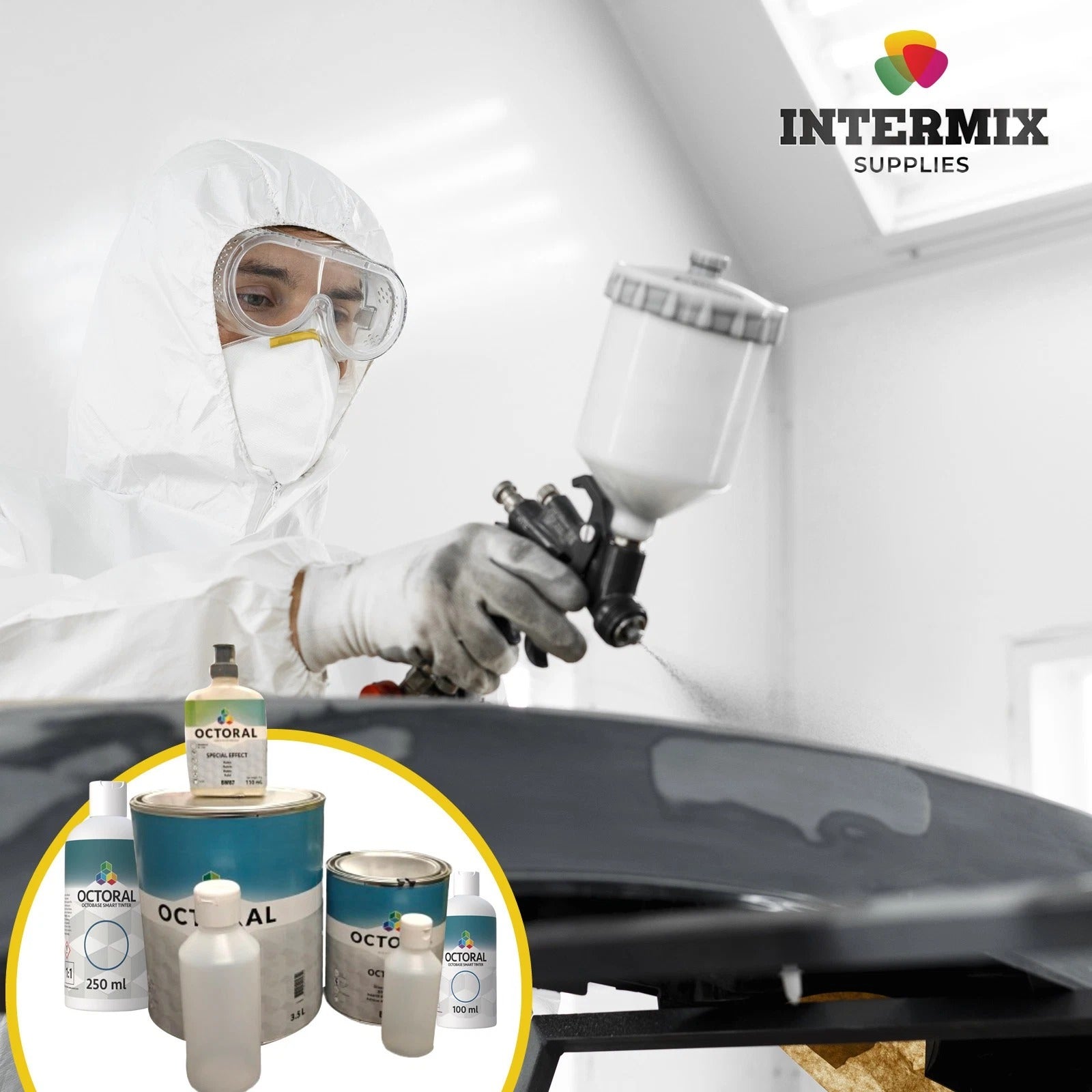 Octoral Octobase Solvent Mixing Tinters B00–B99 100ml – Automotive Paint