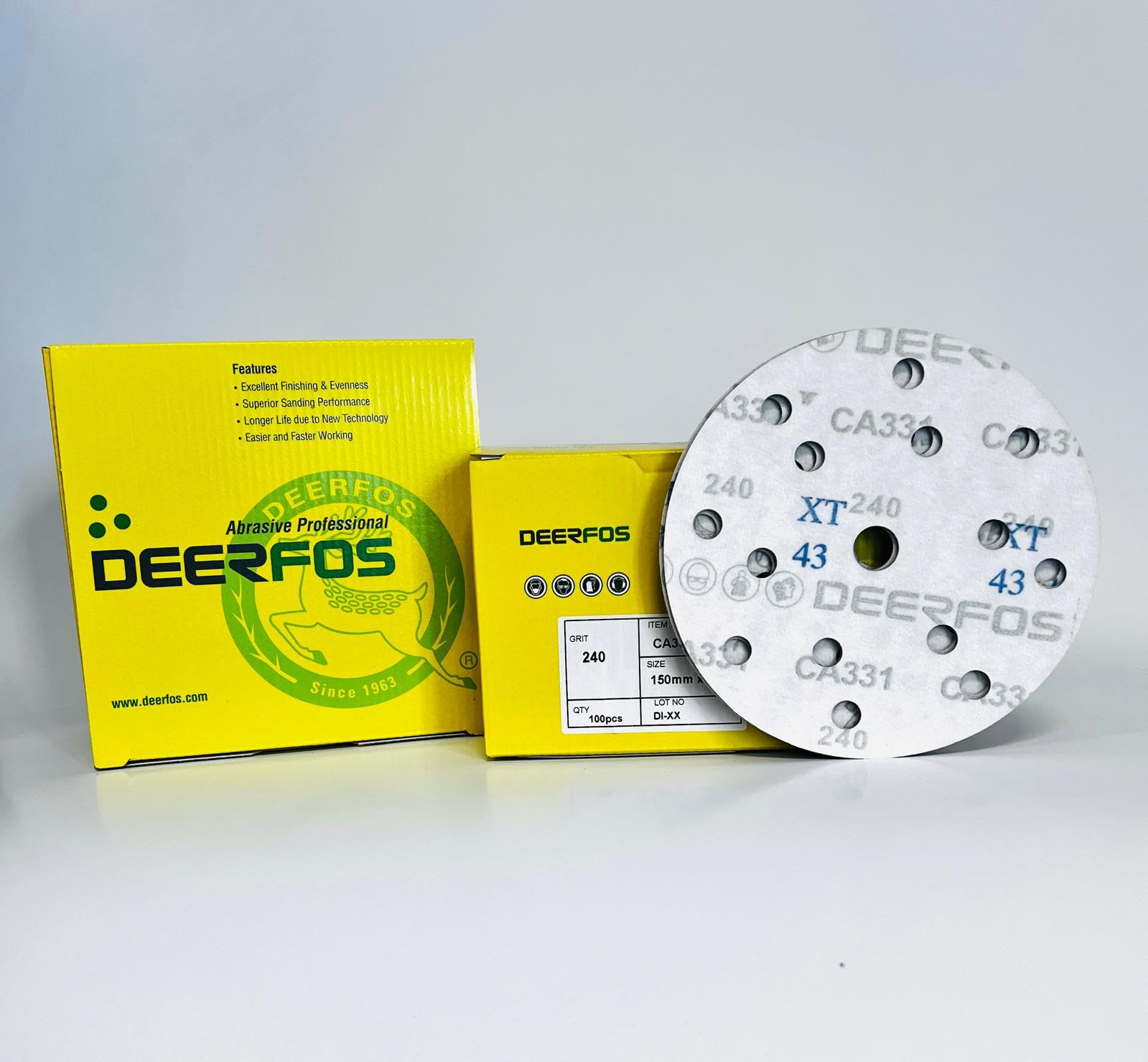 Sanding Discs 150mm Paper Hook & Loop P40- P800 15-Hole Durable & Long-Lasting Pack of 50 Pack of 100 Pads Mixed Pack Ideal for Car Metal Wood Da Random Orbital Sander velcr