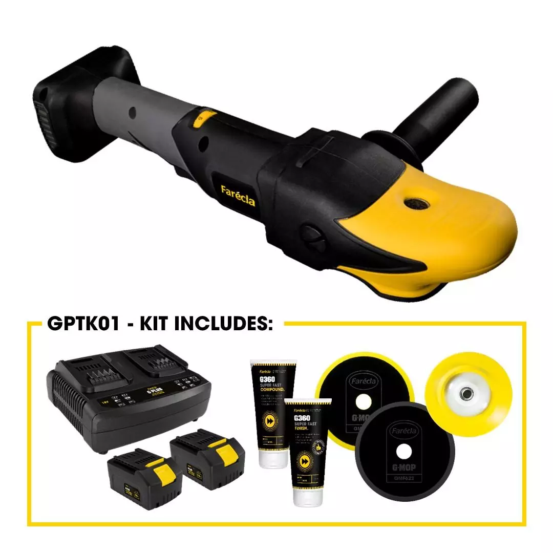 Farecla G Plus Rotary Battery Polish Machine Kit