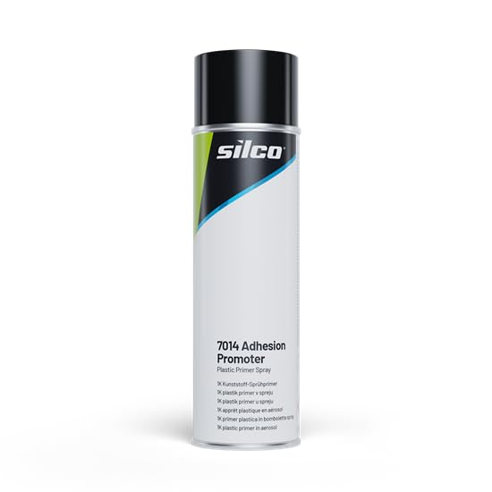 INTERMIX SUPPLIES Silco 7014 Adhesion Promoter Spray 500ml - Fast-Drying 1K Promoter for Plastic Surfaces, Perfect for Automotive Applications (Silver)