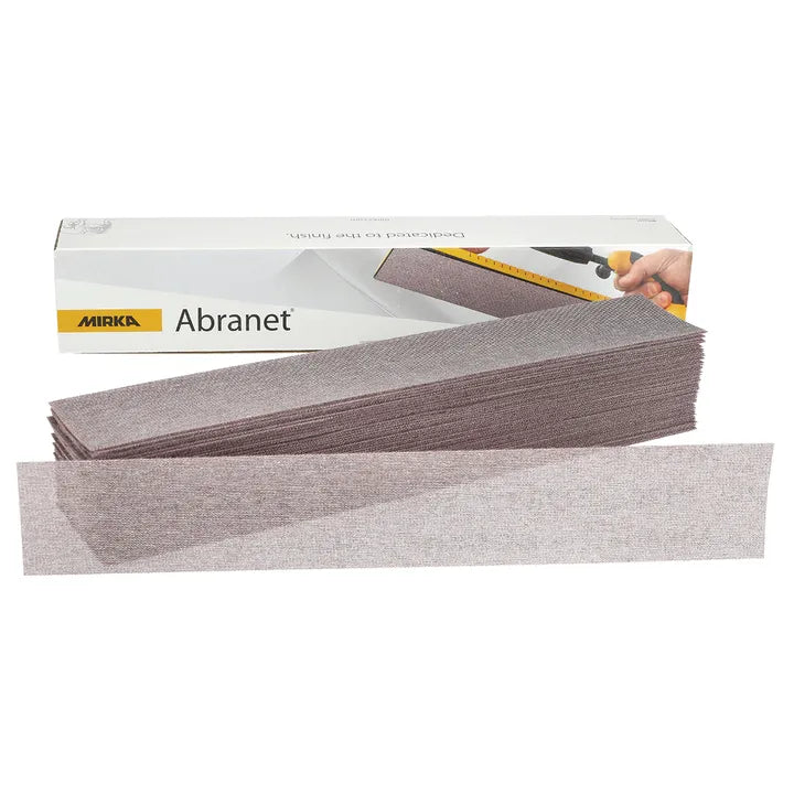 P240 MIRKA Abranet Sanding Strips 70 X 420mm - Box of 50