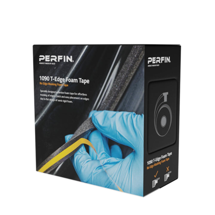 INTERMIX SUPPLIES Silco 1090 T-Edge Foam Tape, No Edge Masking Adhesive Tape 15mm x 25m, Precision Edge Protection for Automotive Painting, Bodywork & Detailing