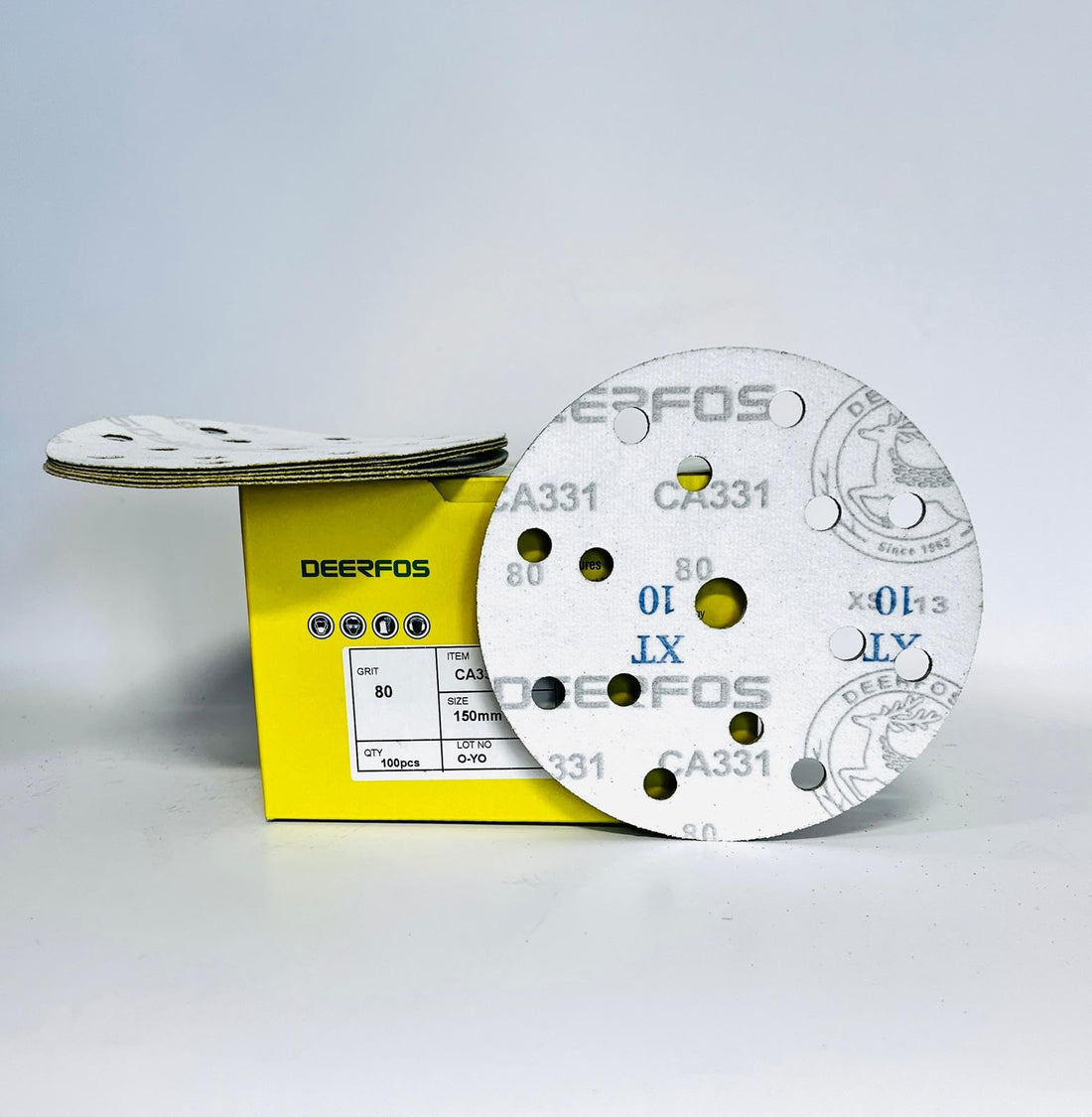 Sanding Discs 150mm Paper Hook & Loop P40- P800 15-Hole Durable & Long-Lasting Pack of 50 Pack of 100 Pads Mixed Pack Ideal for Car Metal Wood Da Random Orbital Sander velcr