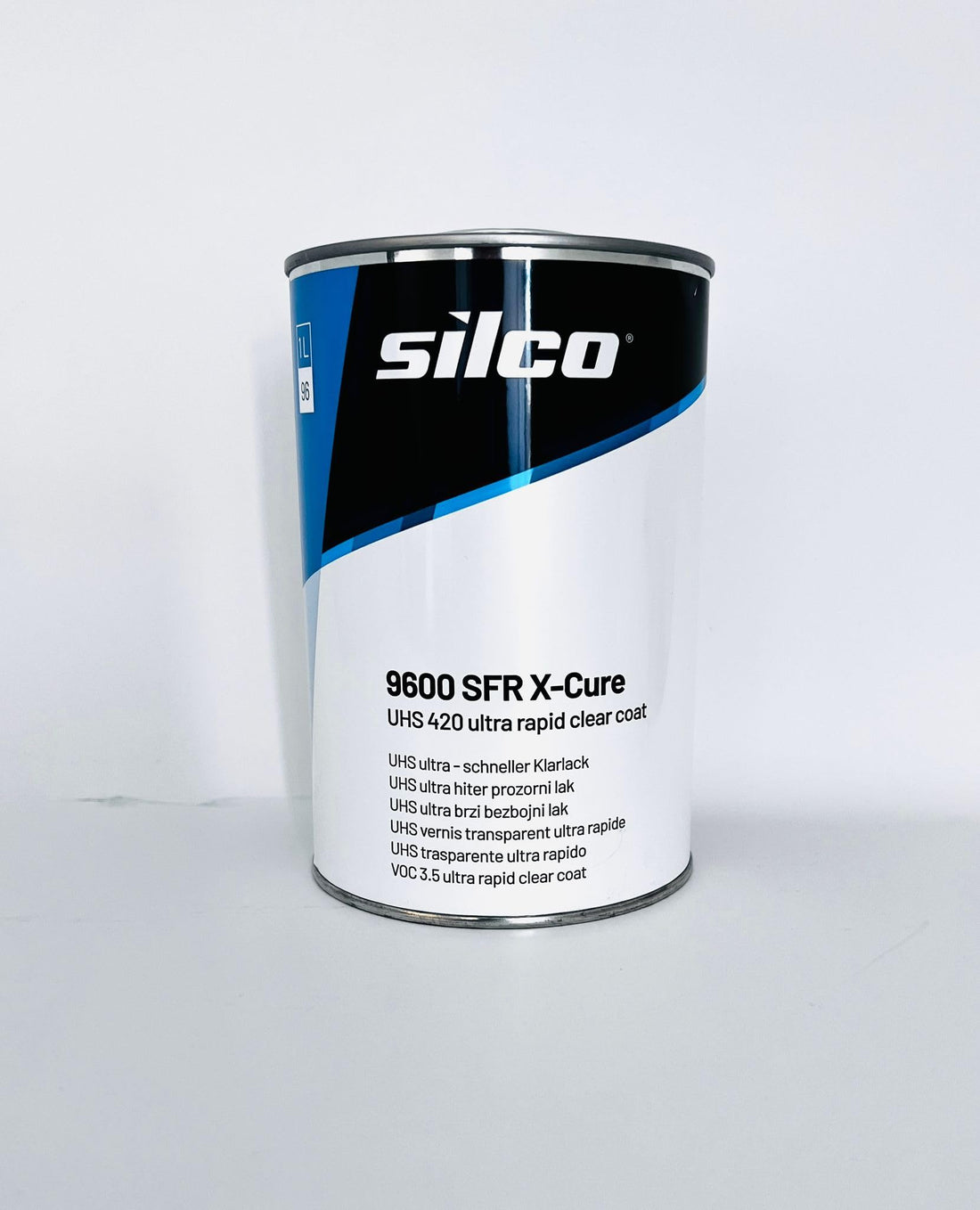 Silco 9600 High-Gloss UHS Air Dried Clear Coat – Simple Application, Quick Drying, Superior UV Protection, VOC Compliant, Economical Material Use, Perfect for Large Areas Lacquer only 1L