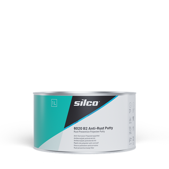 Silco 6020 B2 Anti-Rust Corrosion Body Filler Putty 1L / 1.8kg