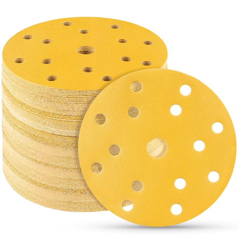Deerfos Sanding Discs 150mm – Hook & Loop Aluminium Oxide (Multiple Grits)
