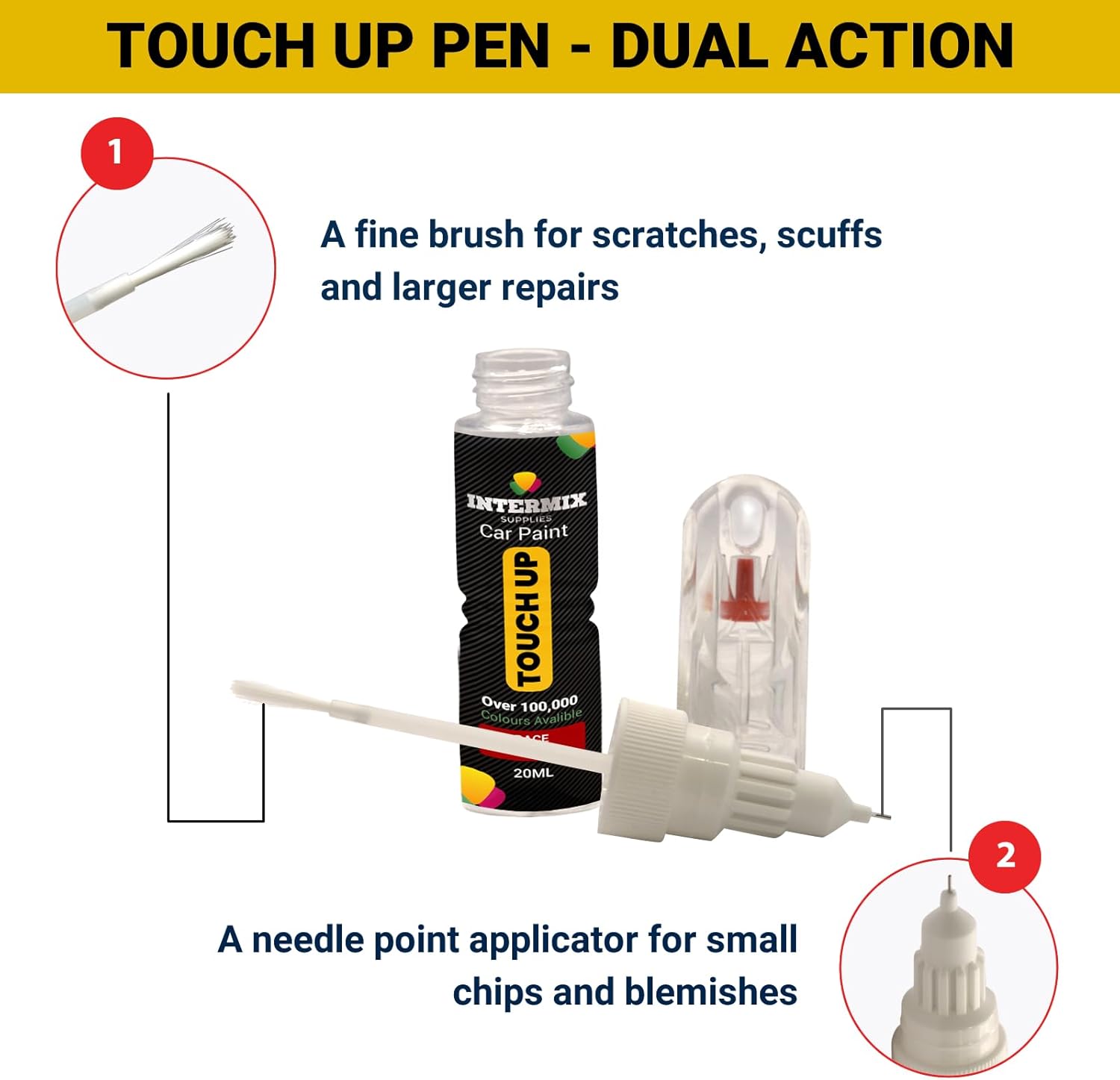 Automotive Touch Up Paint Pen & Brush – Registration Matched