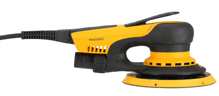 Mirka DEROS II 650 Orbital Sander with Suction for Velcro Sanding Discs Diameter 150 mm / 5 mm Eccentricity/Orbital Sander for Dustless Sanding of Wood, Plaster and Metal / MID6504044