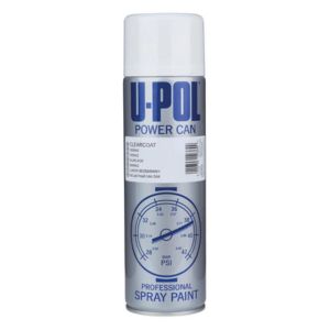 U-POL POWER CAN CLEAR GLOSS SPRAY CANS PRIMER - 500ML, FAST DRYING AEROSOL LACQUER CLEAR COAT