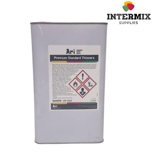 ARI Premium Standard Paint Thinner – 5 Litre | Fast-Drying Cellulose Solvent For Automotive & Industrial Use – Perfect for Lacquers, Primers & Basecoats - For Thinning, Cleaning & Paint Removal