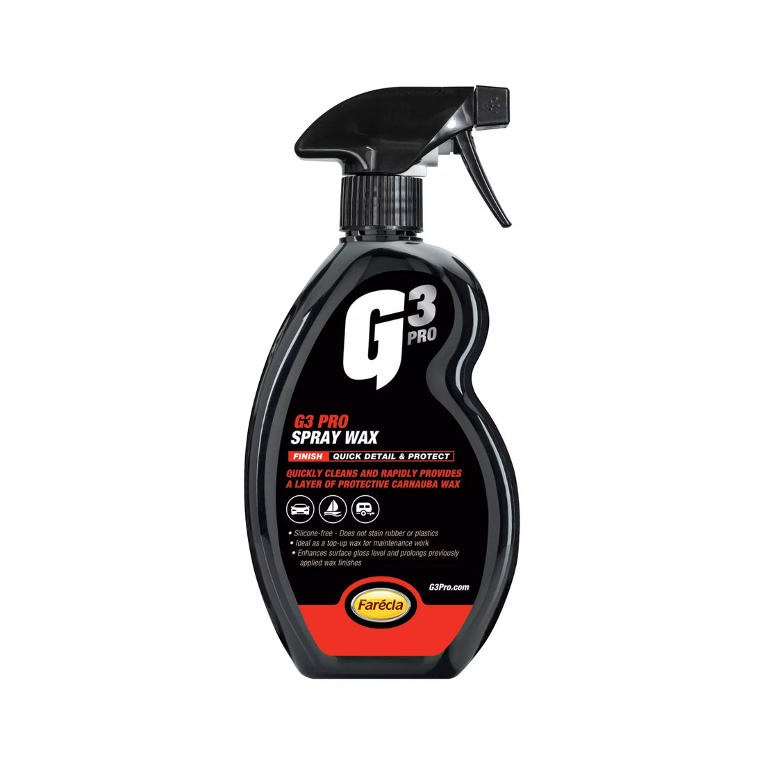 FARECLA  G3 Professional High Gloss Shine Spray Wax Car Paint Detailer 500ml