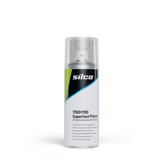 Silco 7300 M30 Superfast 2K Primer AEROSOL Spray grey High Build 400ml