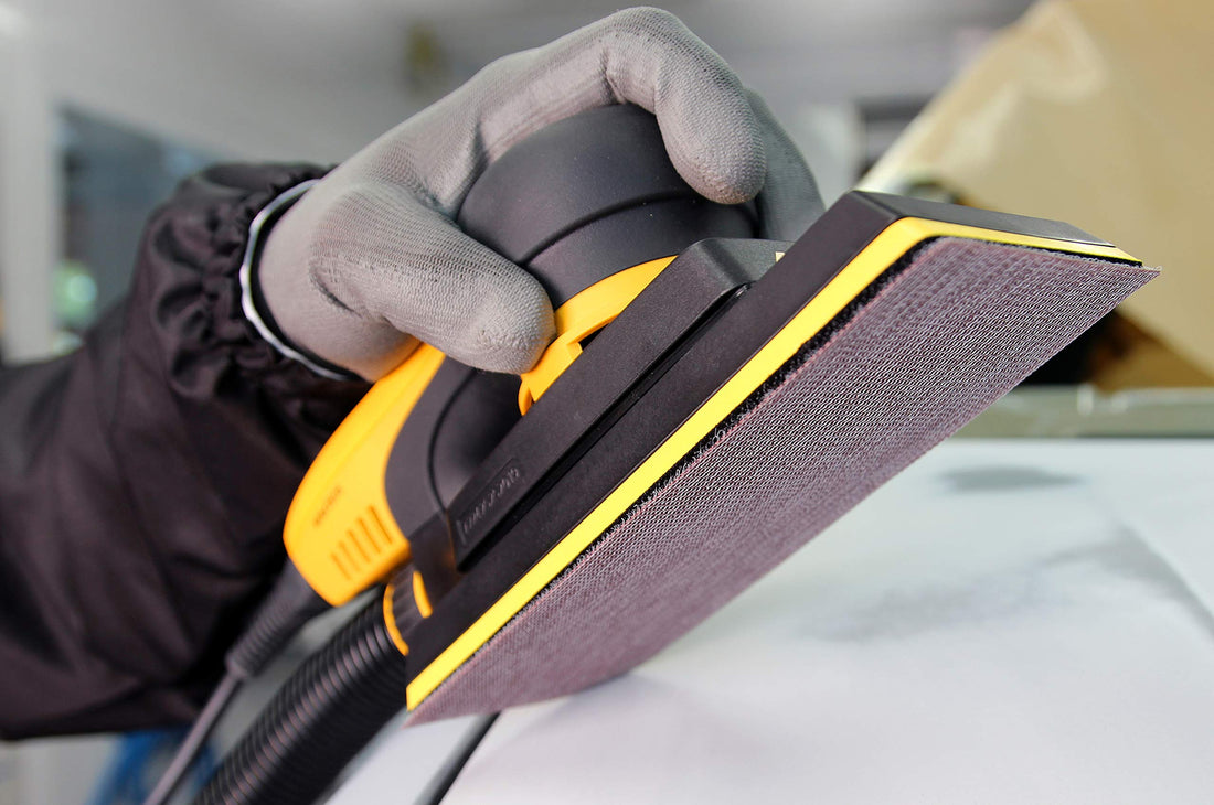 Mirka Abranet net sandpaper strips 70 x 198 mm Grip / 50 pcs/for sanding wood, filler, varnish, plastic