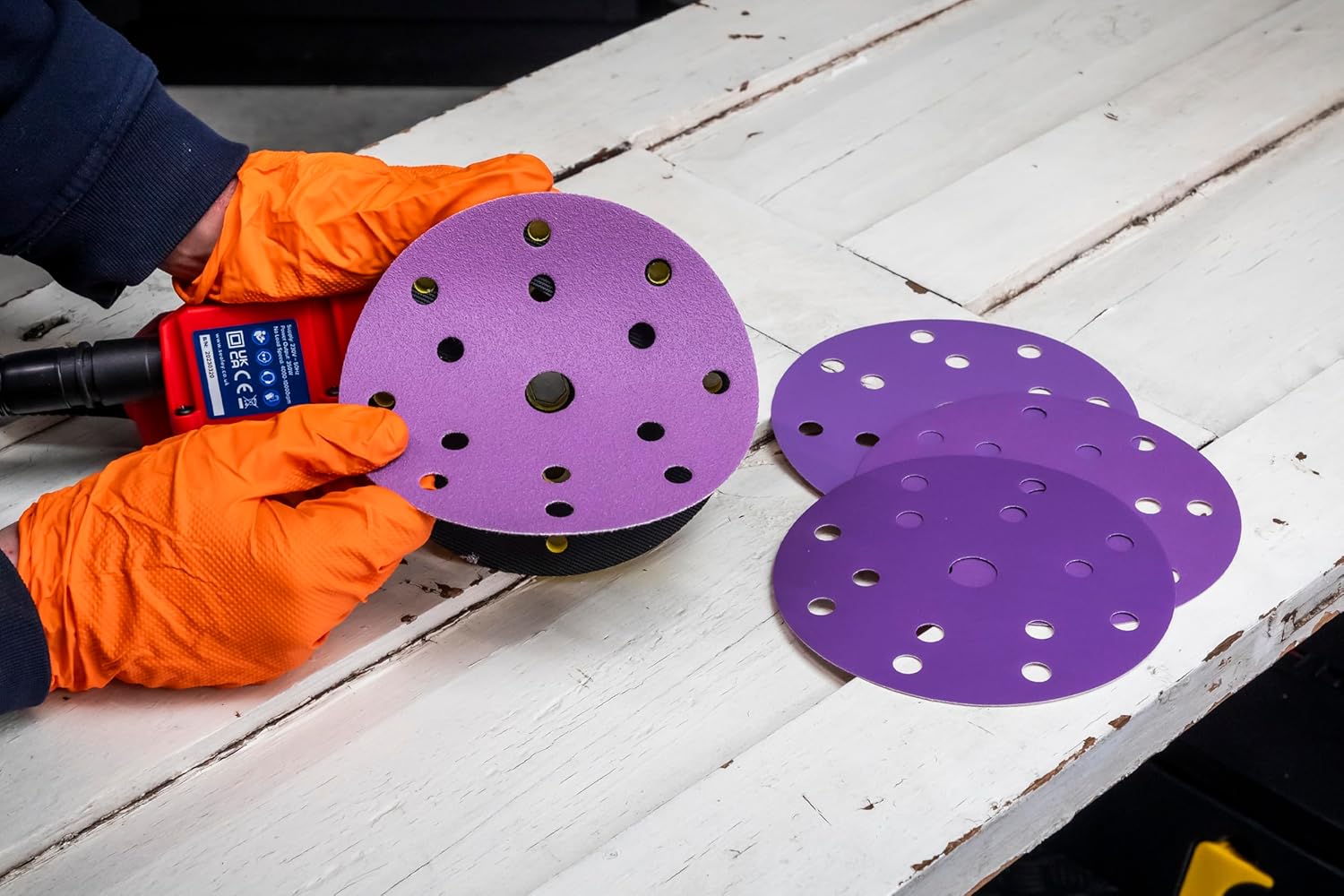 Electric Palm Sander 150mm Variable Speed 350W/230V