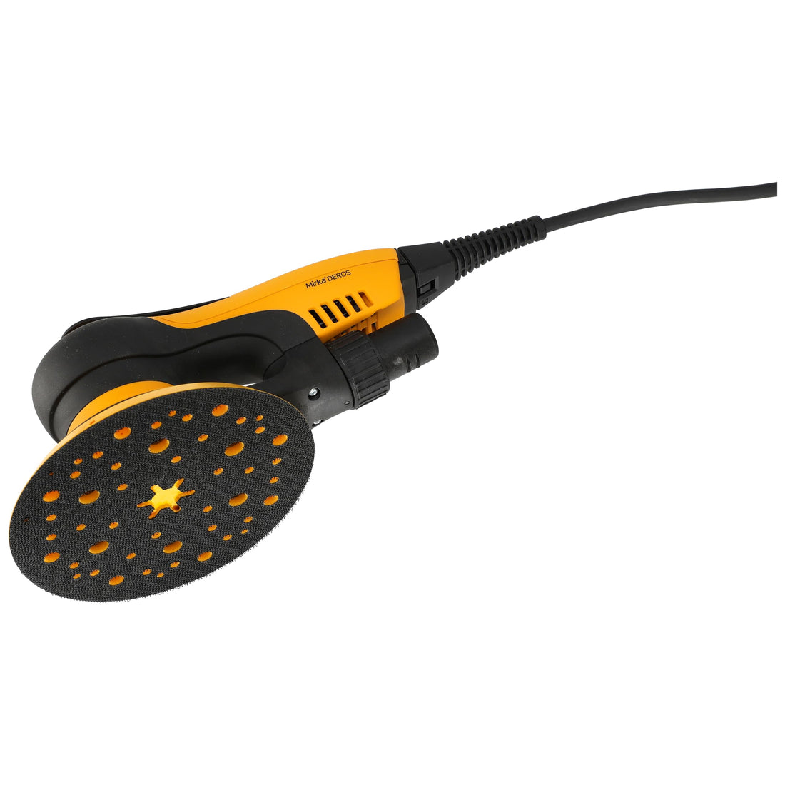 Mirka DEROS II 650 Orbital Sander with Suction for Velcro Sanding Discs Diameter 150 mm / 5 mm Eccentricity/Orbital Sander for Dustless Sanding of Wood, Plaster and Metal / MID6504044