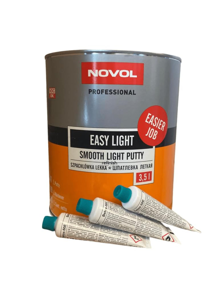Novol Professional Easy light Smooth Light Putty Body Filler - Autobody Refinish Car Paint Automotive Repair Professionals