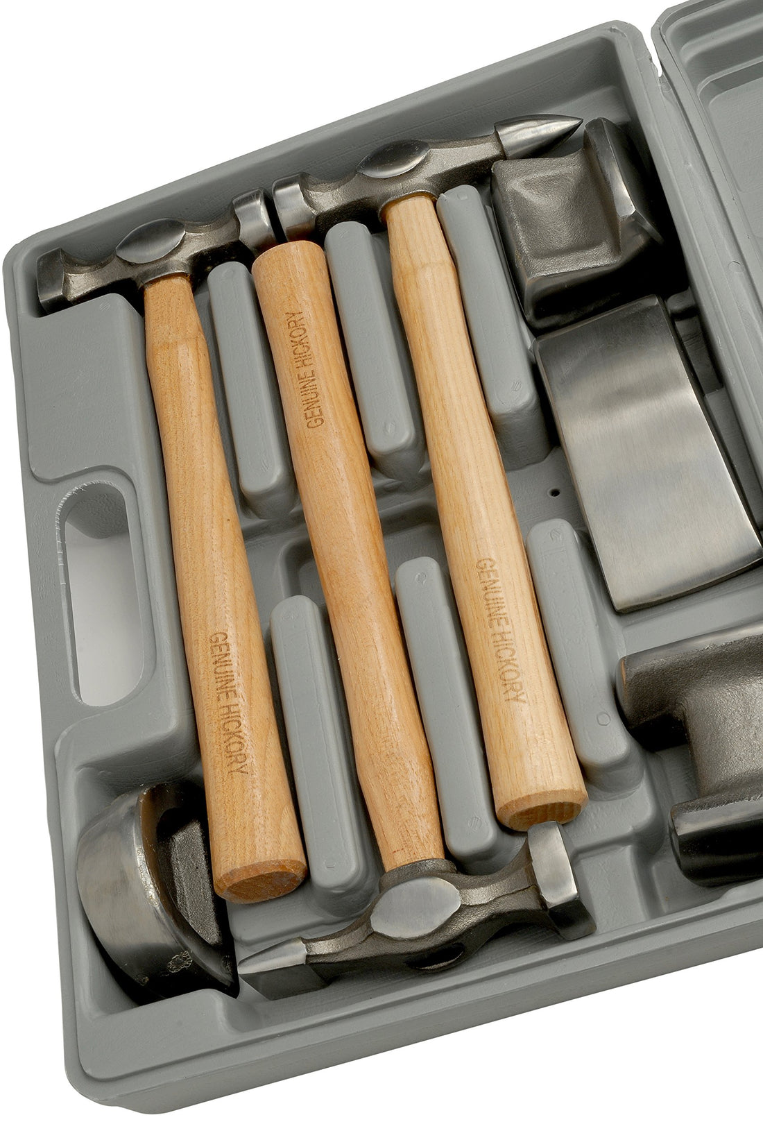 Fast Mover Tools, Hickory Handled Hammer and Dolly Panel Beating Kit, 7pcs