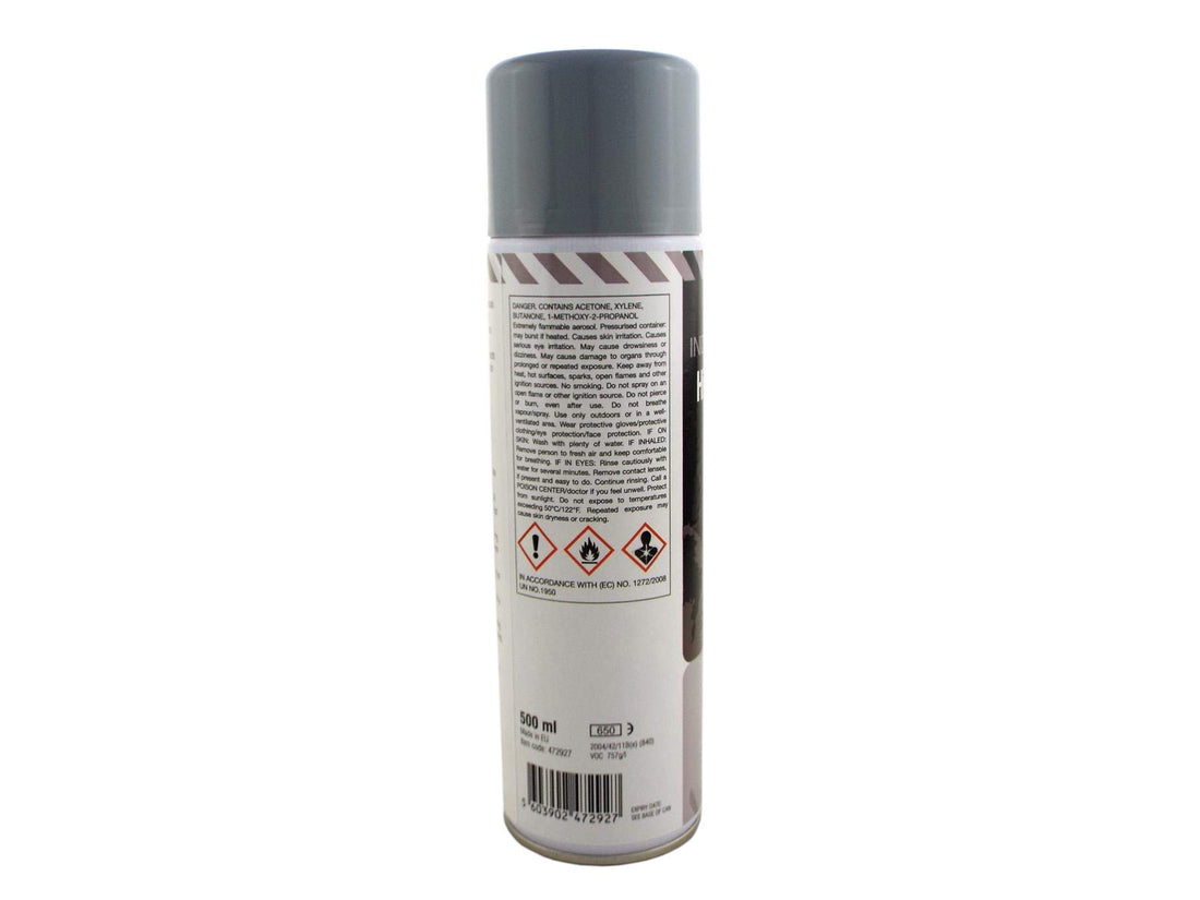 INDASA 6 x Dark Grey High Build Acrylic Based Primer 500ml Aerosol - Excellent Adhesion