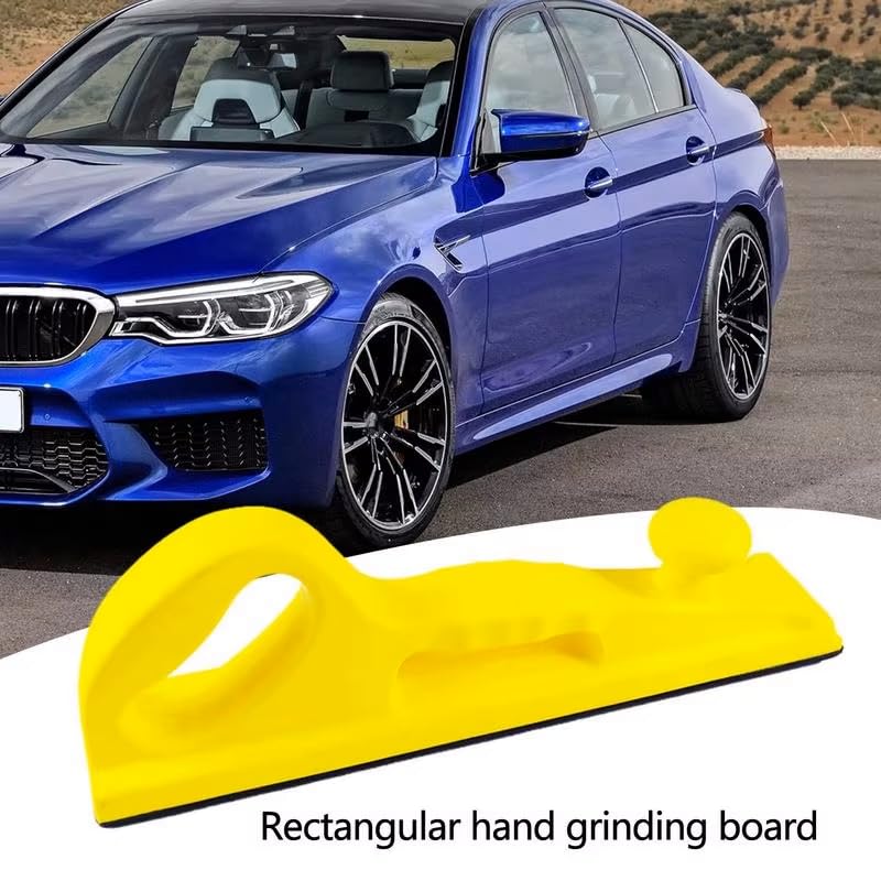 Fast Mover Tools Long Bed Hand Sanding Block, 70 x 400mm, Yellow