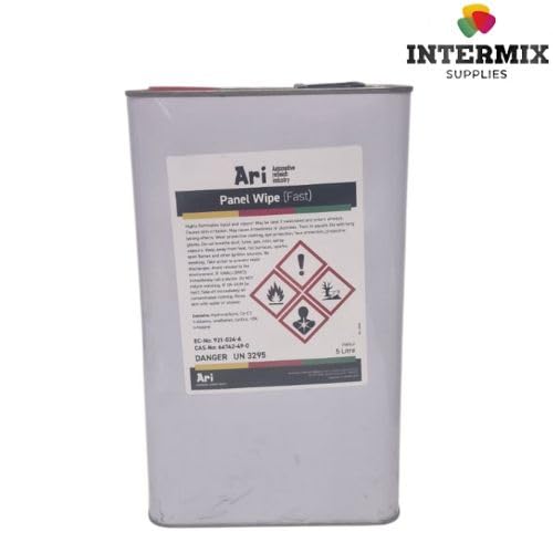 INTERMIX SUPPLIES ARI Panel Wipe - 5 Litre - Fast-Drying Solvent for Degreasing, Cleaning & Paint Removal - Ideal for Pre-Paint Panel Wipe