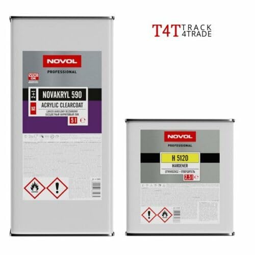 Novol Novakryl 590 HS Clearcoat 2:1 + H5120 Fast Activator 7.5 Liters Kit - Autobody Refinish Car Paint Repair