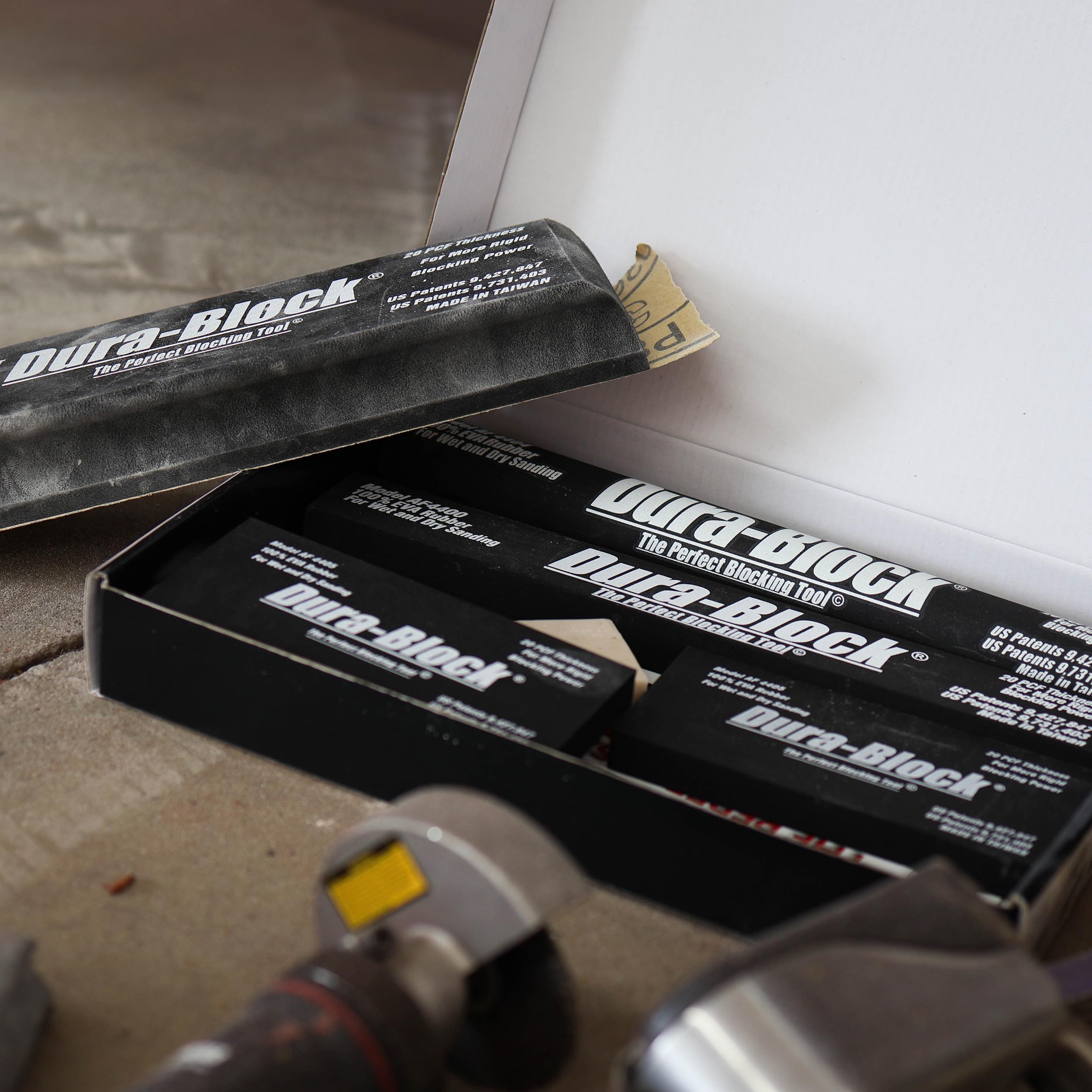 Dura-Block AF44HL Hook & Loop Black 7-Piece Sanding Block Set