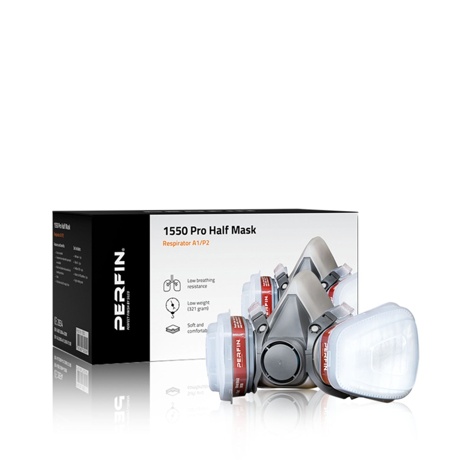 Silco 1550 Pro Half Mask , Respirator A1/P2