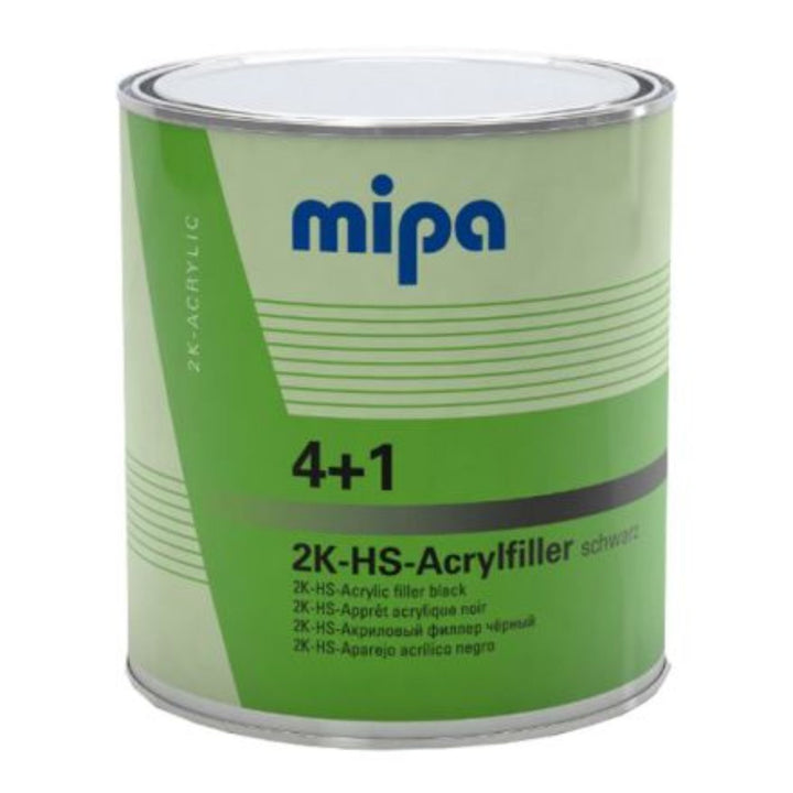 Mipa 4+1 Acrylfiller High Build Primer 2K HS Black 3 Litres