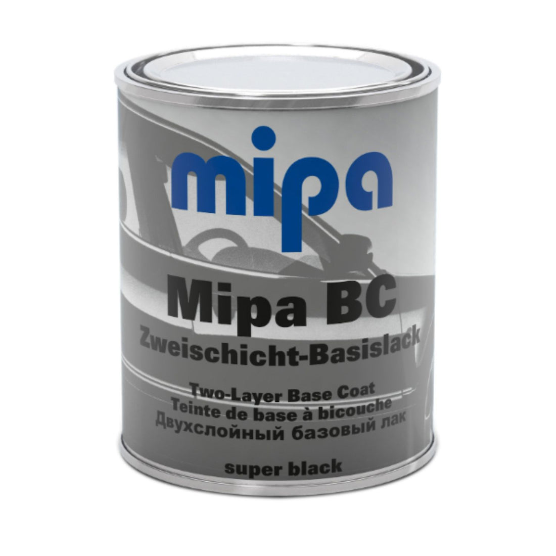 MIPA BASECOAT ready mixed Super black NEAT 5L