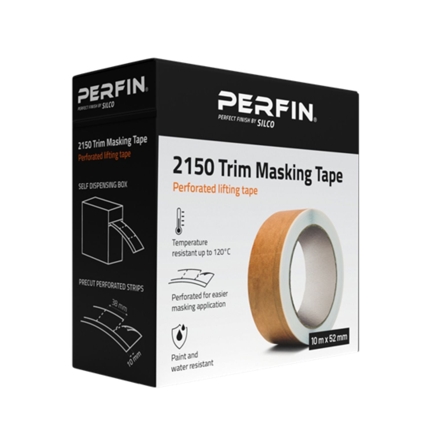 SILCO 2150 TRIM MASKING TAPE 52MM X 10M