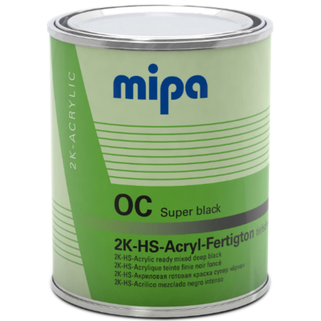 MIPA OC HS ready mixed Super black 2K Gloss 1L