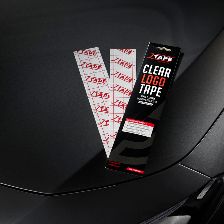 JTAPE Logo Tape 2210.5030, Double-Sided Adhesive Sheets 50mm x 300mm (10 Pack)