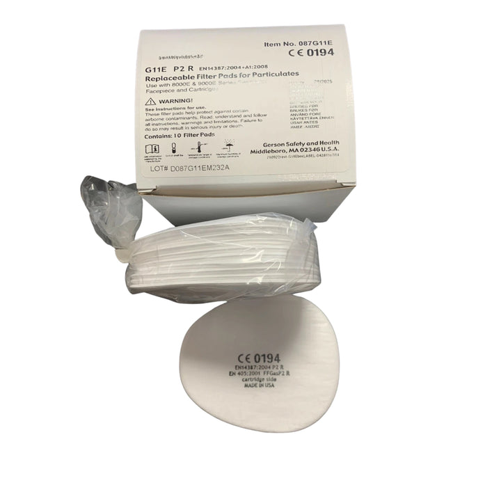 INTERMIX SUPPLIES G11E Respirator Face Mask Pre-Filter Pads – Box of 10 (5 Pairs) – High-Efficiency Replacement Filters for Dust, Particulates & Workshop Safety