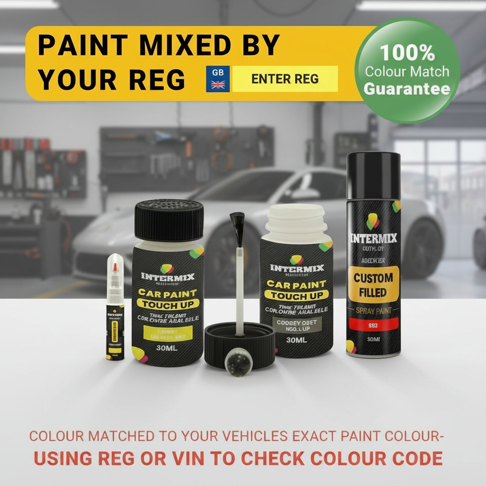 Colour Match Touch Up Paint Pen for Cars, Colour Matched Scratch Repair Pen 20ml