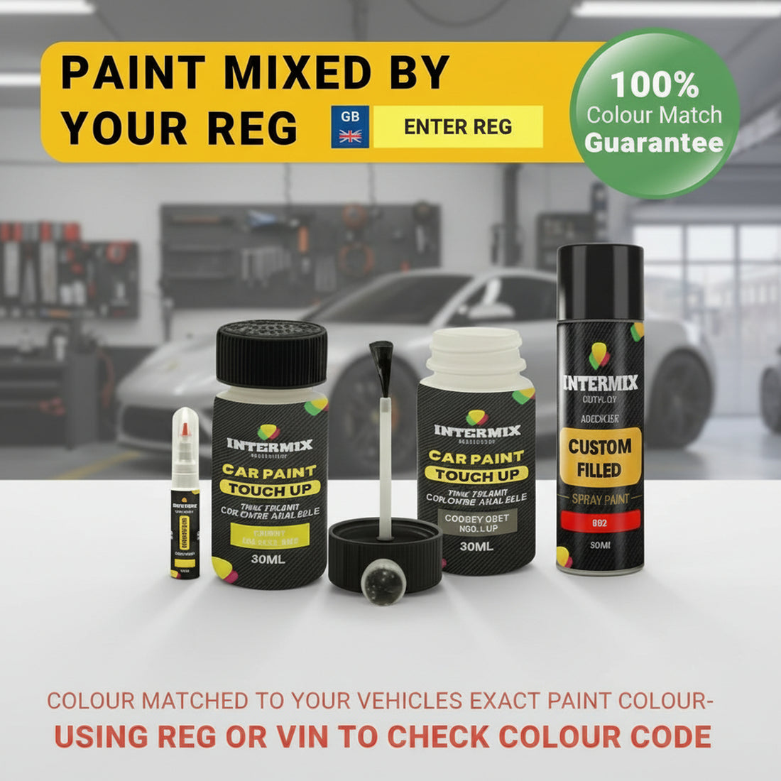 Colour Match Touch Up Paint Pen for Cars, Colour Matched Scratch Repair Pen 20ml